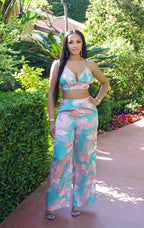 Pastel Tropic Pant Set | Multi