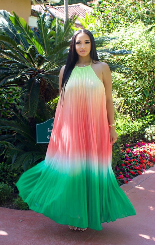 Soft Girl Era Flow Maxi Dress | Multi