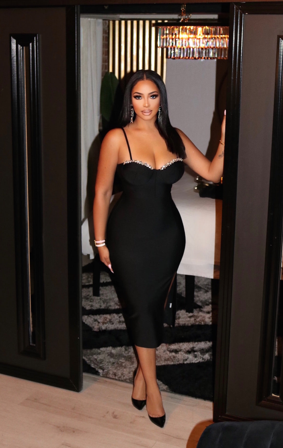 Still The One Bandage Midi Dress