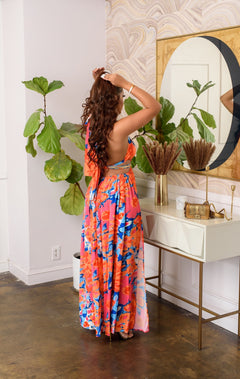 Royal Multi Maxi Dress | Multi