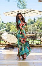 Mint Floral Maxi Dress