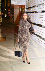 Galore Sequin Midi Dress