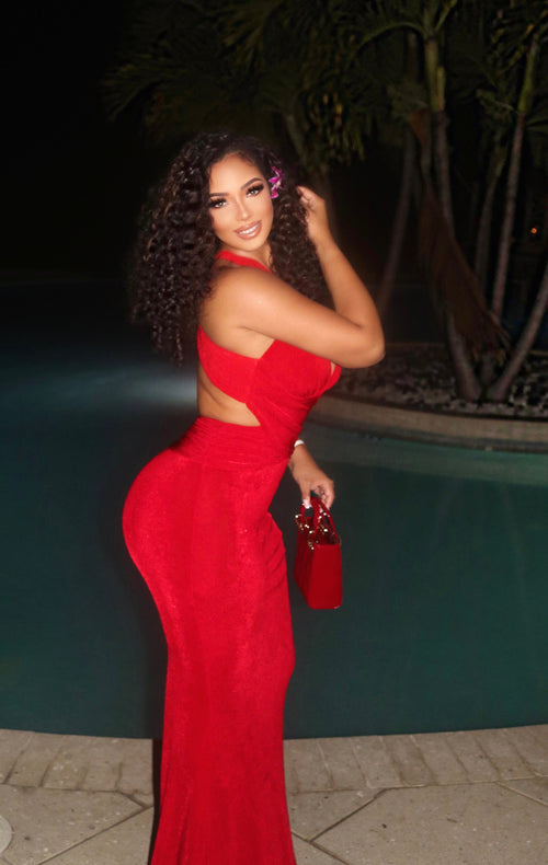 Date Night Maxi Dress | Red